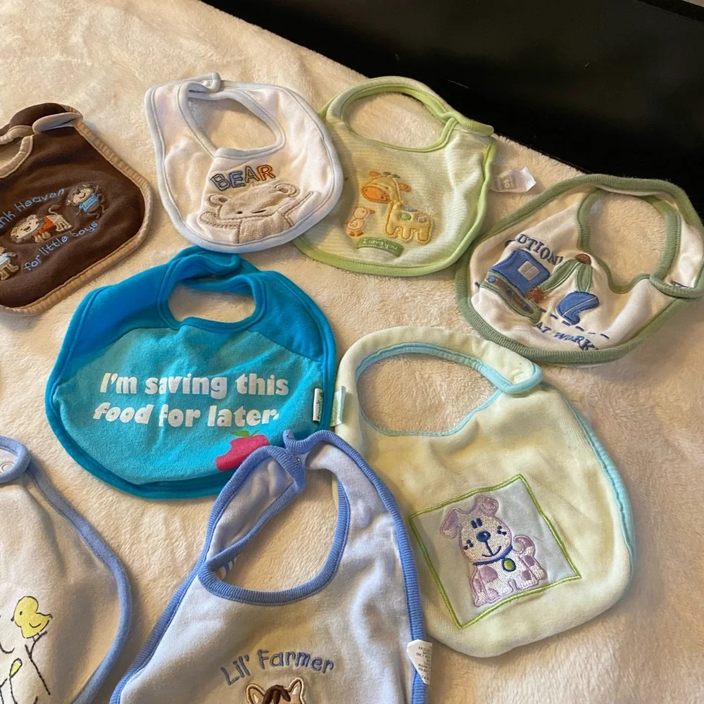 9 pieces Baby bibs bundle